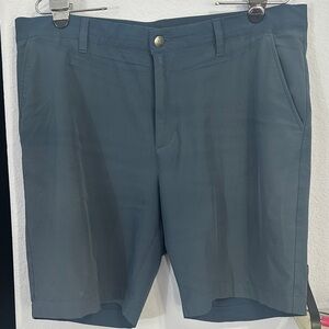 adidas Men's Slate Gray Flat Front Shorts